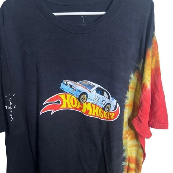 Travis Scott X Hot Wheels JACKBOYS Racing T-shirt Tie-Dye XXL - Picture 2 of 5